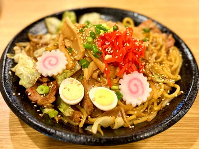 焼きそば←美味い　焼きうどん←良いねえ　焼きラーメン←こいつ